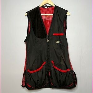 JUNIOR COMPETITOR XL RED & BLACK RIGHT HANDED SHOOTING VEST
